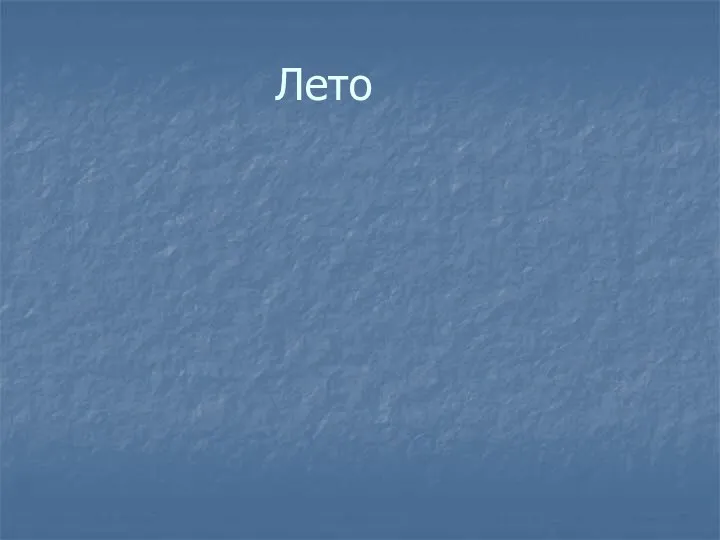 Лето