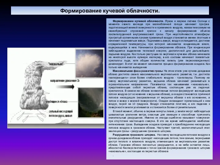 Формирование кучевой облачности. Формирование кучевой облачности. Яркое и жаркое летнее Солнце