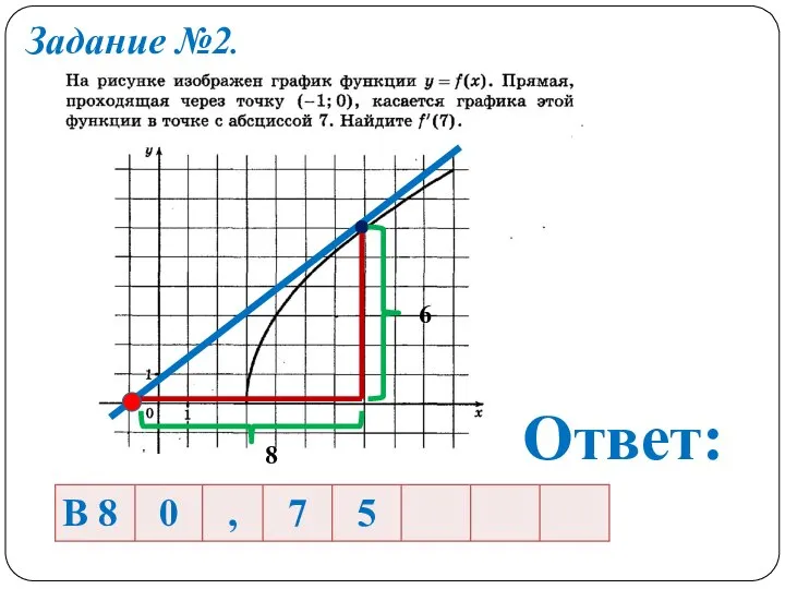 Задание №2. Ответ: 6 8