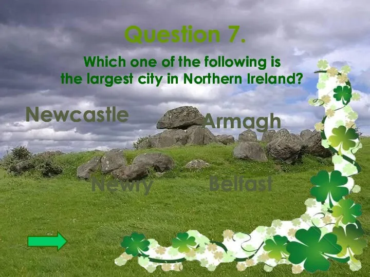 Question 7. Which one of the following is the largest city