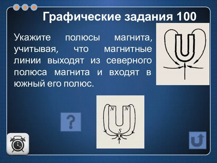 Укажите полюсы магнита, учитывая, что магнитные линии выходят из северного полюса