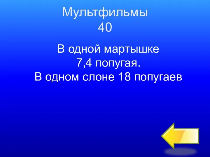 Мультфильмы 40 В одной мартышке 7,4 попугая. В одном слоне 18 попугаев