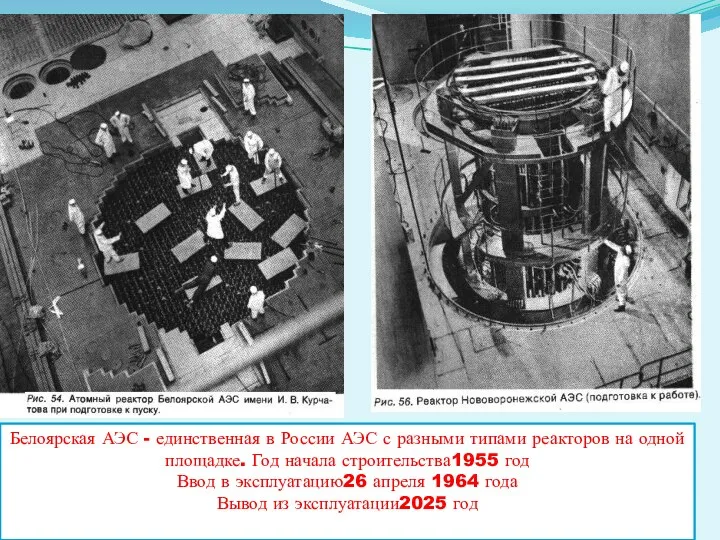Белоярская АЭС - единственная в России АЭС с разными типами реакторов