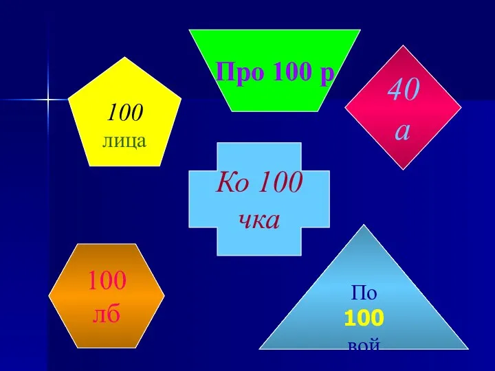 100 лица 40 а Про 100 р По 100 вой Ко 100 чка 100 лб