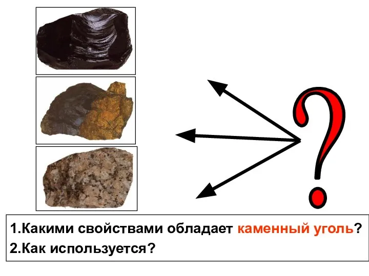 1.Какими свойствами обладает каменный уголь? 2.Как используется?