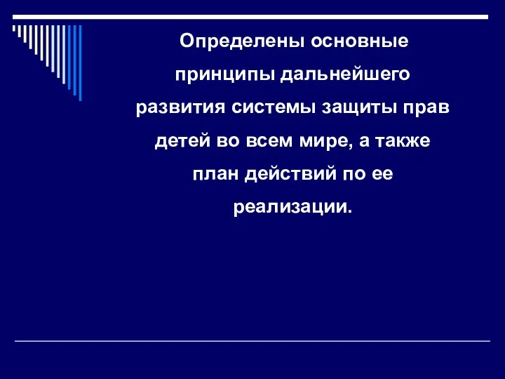 Определены основные принципы дальнейшего развития системы защиты прав детей во всем