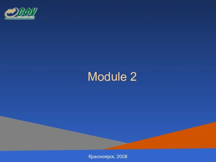 Module 2 Красноярск, 2008