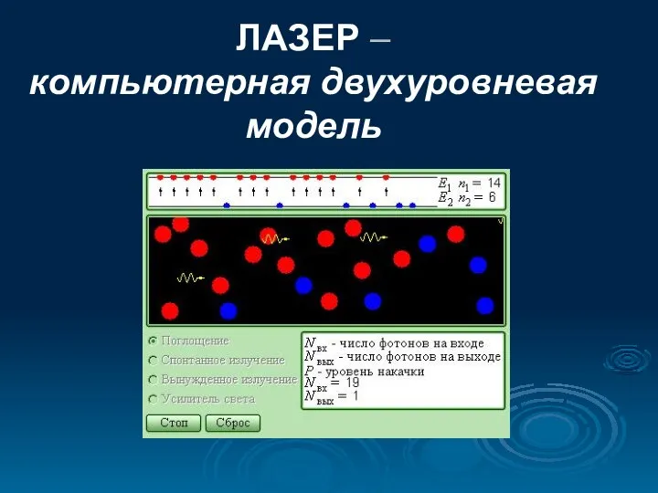 ЛАЗЕР – компьютерная двухуровневая модель