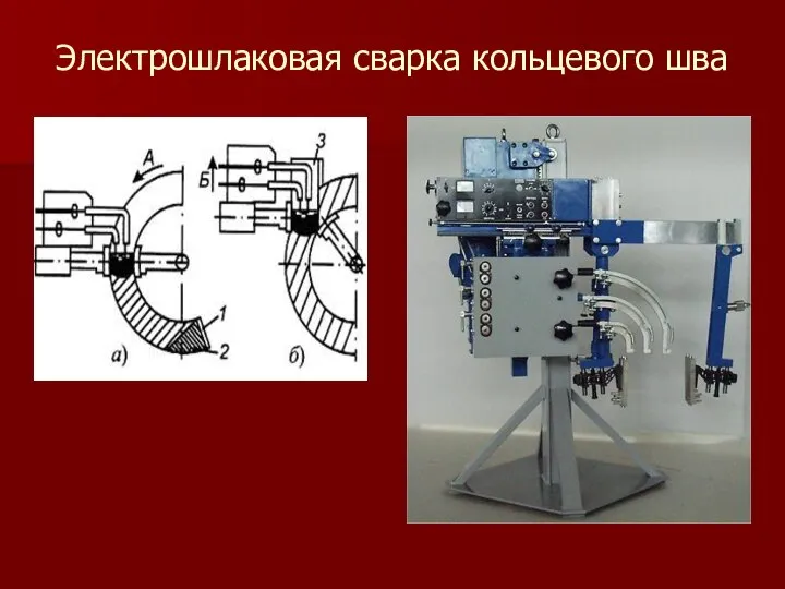 Электрошлаковая сварка кольцевого шва