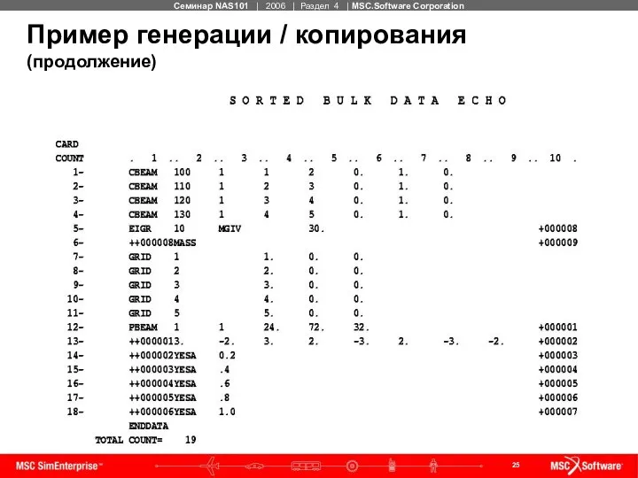 Пример генерации / копирования (продолжение)