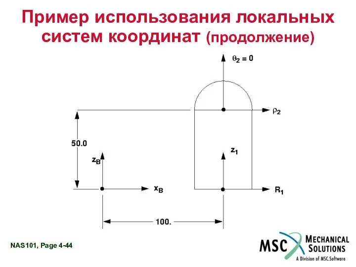 Пример использования локальных систем координат (продолжение)