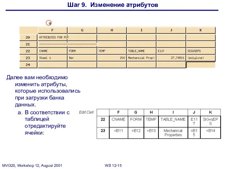 Шаг 9. Изменение атрибутов Далее вам необходимо изменить атрибуты, которые использовались