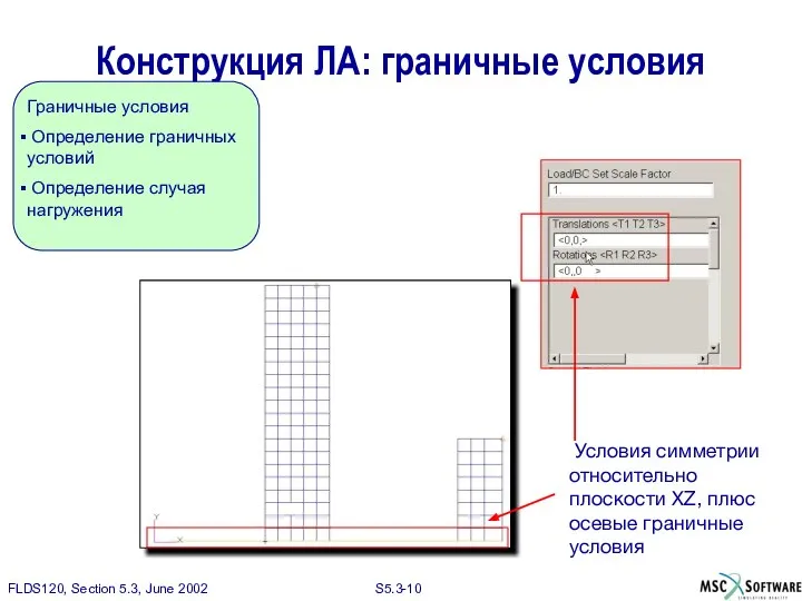 Конструкция ЛА: граничные условия Граничные условия Определение граничных условий Определение случая