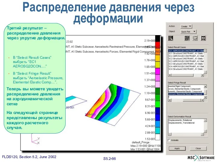 Распределение давления через деформации