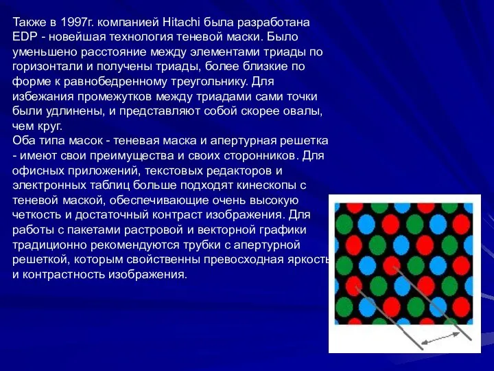 Также в 1997г. компанией Hitachi была разработана EDP - новейшая технология