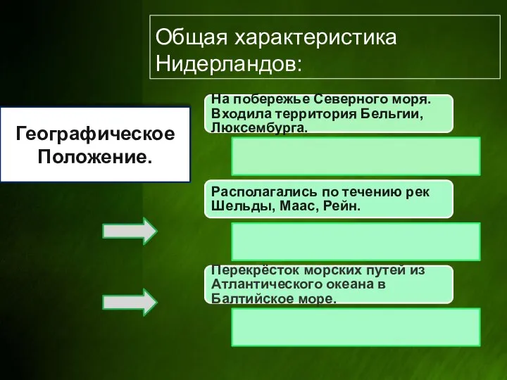 Общая характеристика Нидерландов: Географическое Положение.