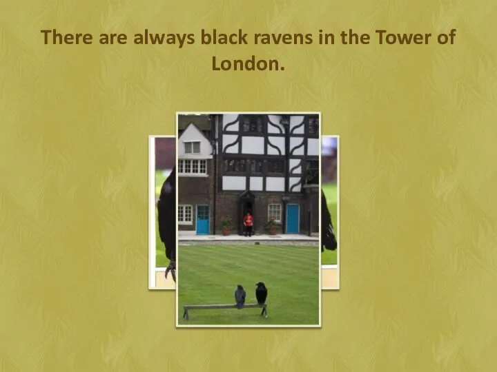 There are always black ravens in the Tower of London.
