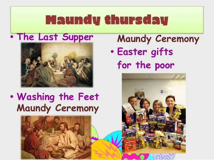 Maundy thursday The Last Supper Washing the Feet Maundy Ceremony Maundy