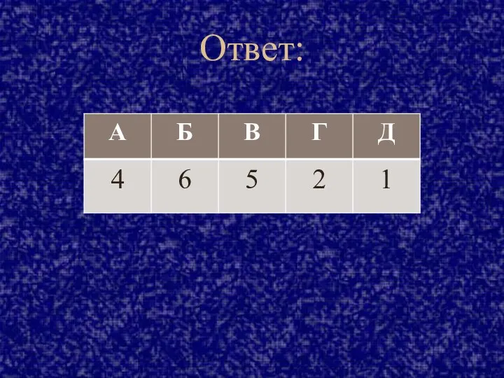 Ответ: