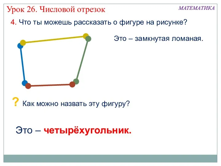 4. Что ты можешь рассказать о фигуре на рисунке? Это –