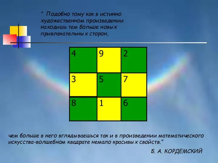 ” Подобно тому как в истинно художественном произведении находишь тем больше