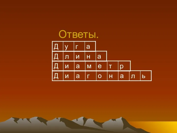 Ответы.