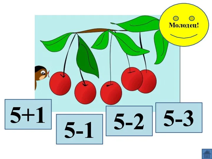 5+1 5-1 5-2 5-3 Молодец!