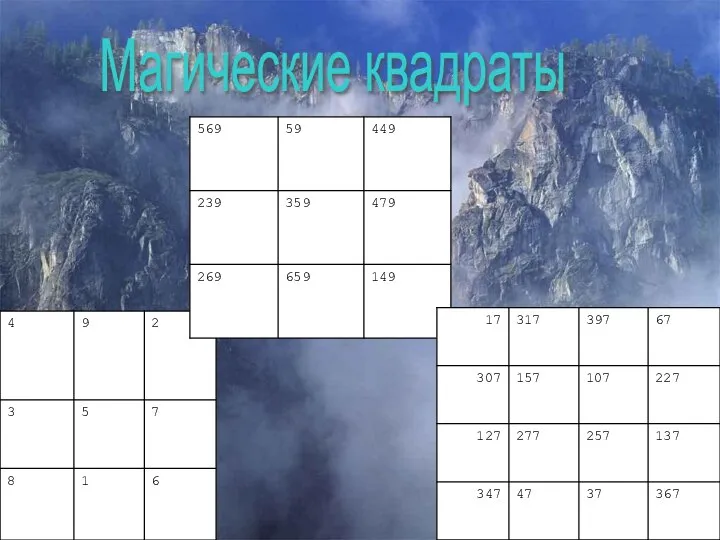 Магические квадраты