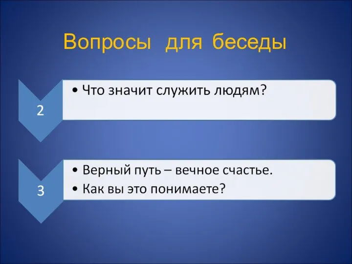 Вопросы для беседы