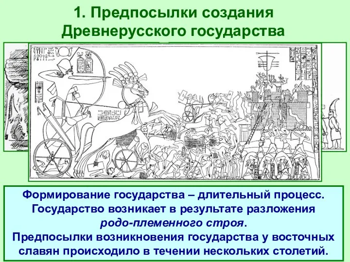 1. Предпосылки создания Древнерусского государства ГОСУДАРСТВО - такая организация жизни, при