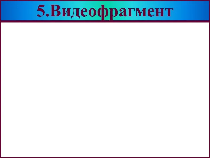 5.Видеофрагмент