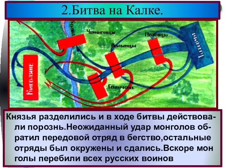 Половцы обратились за помощью к русским князьям.Южнорусские князья объединились надеясь одержать