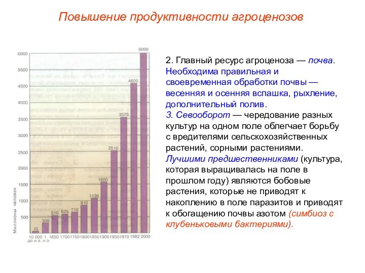 Повышение продуктивности агроценозов 2. Главный ресурс агроценоза — почва. Необходима правильная