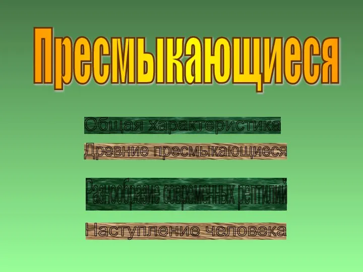 Презентация на тему Пресмыкающиеся