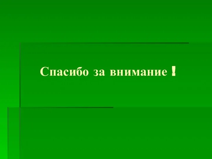 Спасибо за внимание !