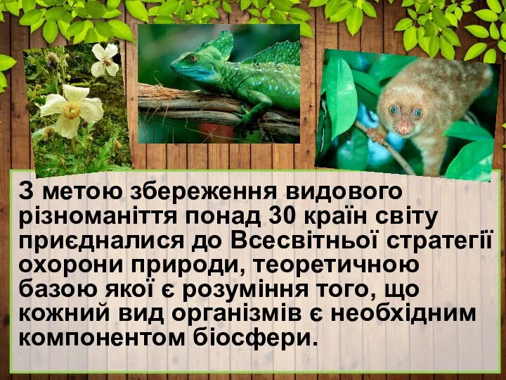 З метою збереження видового різноманіття понад 30 країн світу приєдналися до