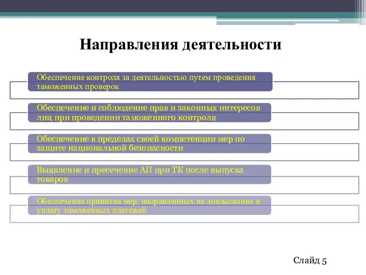 Направления деятельности Слайд 5