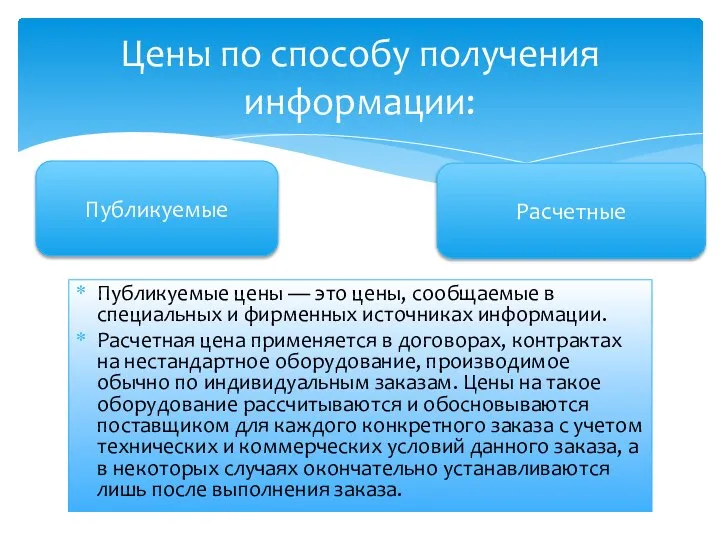 Публикуемые цены — это цены, сообщаемые в специальных и фирменных источниках