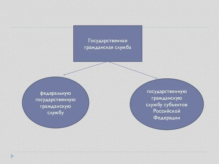 Государственная гражданская служба федеральную государственную гражданскую службу государственную гражданскую службу субъектов Российской Федерации