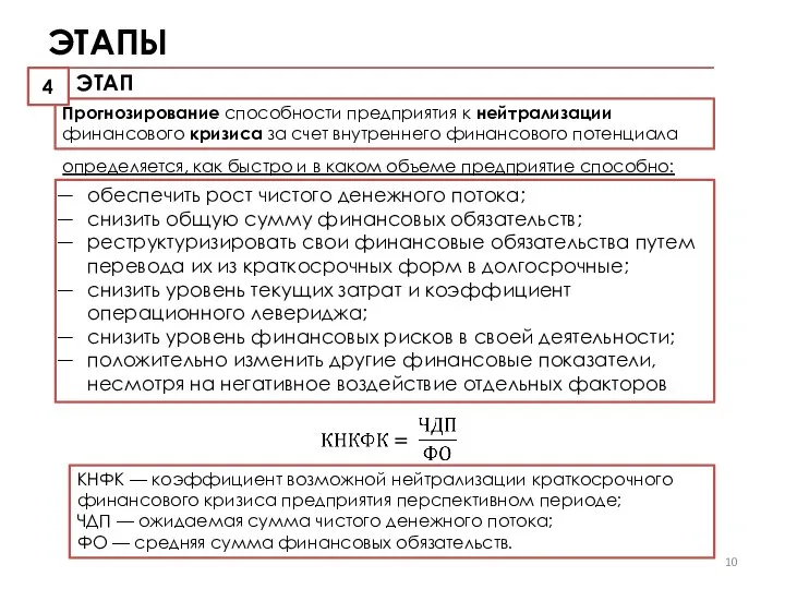 ЭТАПЫ определяется, как быстро и в каком объеме предприятие способно: обеспечить