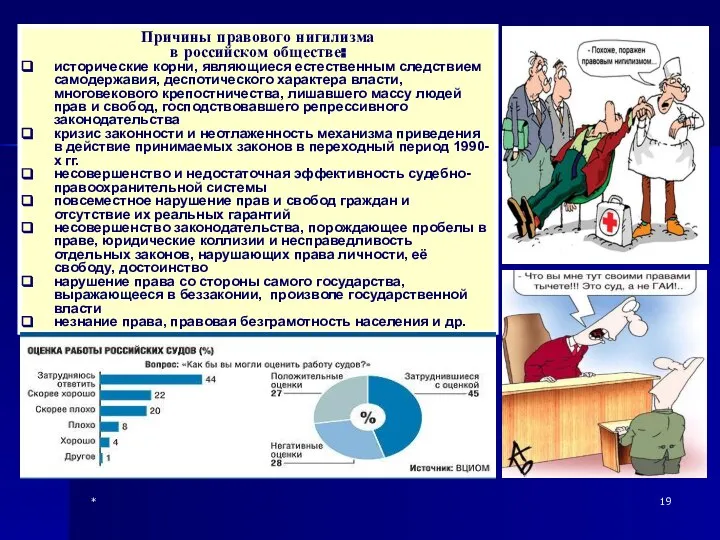 * Причины правового нигилизма в российском обществе: исторические корни, являющиеся естественным