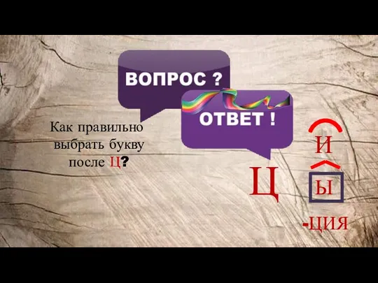 Как правильно выбрать букву после Ц? Ц И Ы -ЦИЯ