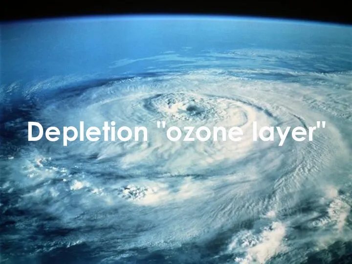 Depletion "ozone layer"