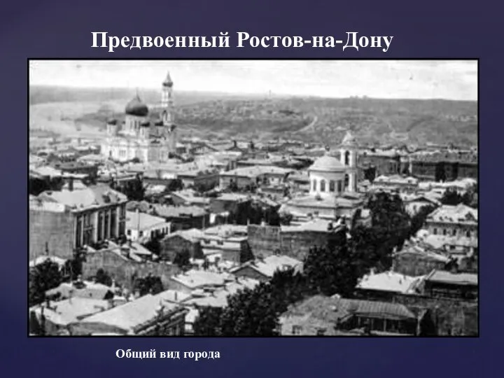 Предвоенный Ростов-на-Дону Общий вид города