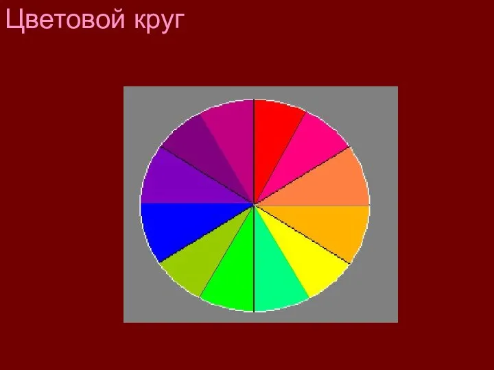 Цветовой круг можно расширить, добавляя в него цвета, полученные смешением основных и составных цветов