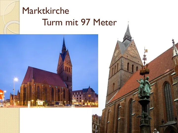 Marktkirche Turm mit 97 Meter