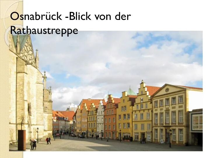 Osnabrück -Blick von der Rathaustreppe