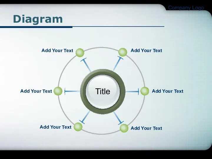 Company Logo Diagram Title Add Your Text Add Your Text Add