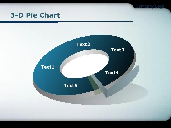 Company Logo 3-D Pie Chart