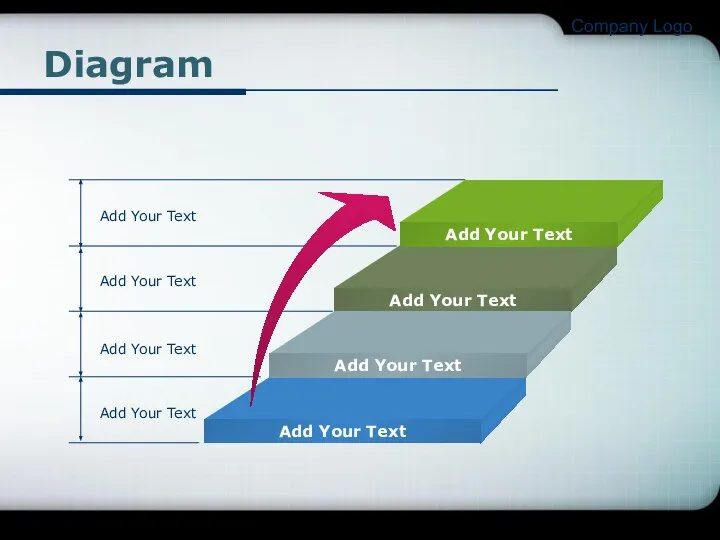 Company Logo Diagram Add Your Text Add Your Text Add Your Text Add Your Text